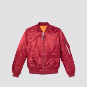 Alpha industrials Commander Red Bomber Jacket